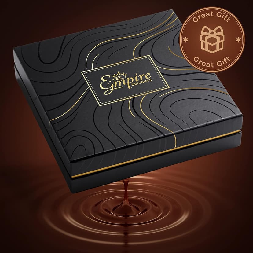 Scotch Whiskey Caramels & Glass Decanter - Him & Her, Premium Salted Caramel, Chocolate Candy Delights Gourmet Collection, Father’s Day Gift Basket for Men, Boyfriend, Husband, Dad