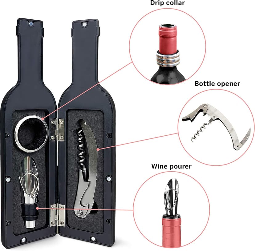 Lulu & You Wine Kit - Wine Opener Set - Wine Gift for Any Wine Enthusiast | Wine Accessories for Wine Lovers