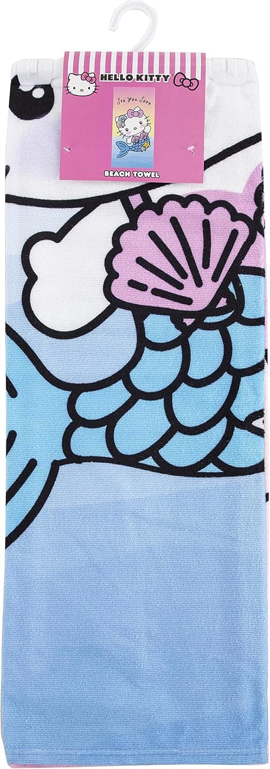 Northwest Hello Kitty Beach Towel, 30" x 60", Sea You Soon B09LQ7M3YV