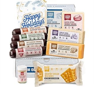 Farmers Market Gift Basket, Gluten Free, Keto, Paleo, Low Sodium, Zero Sugar, Christmas Charcuterie Board, Holiday Meat and Cheese Gift Baskets, Curated Selection