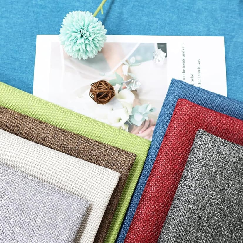 Heavy Linen Fabric 80x57 Inches, 1.2mm Thickness, Plain Solid Color Cloth for Embroidery, Clothing, Sewing - Linen Texture Material (Dark Grey)