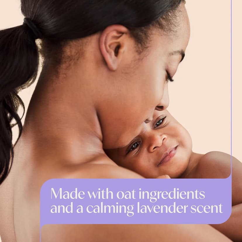 Soothing Baby Wash & Body Lotion, Lavender & Vanilla Scent, Formulated with Oat Extract, Helps Calm Baby Before Bedtime Aveeno Baby Calming Comfort Bath & Body Lotion Set, 2 Items B01C8BR0CO