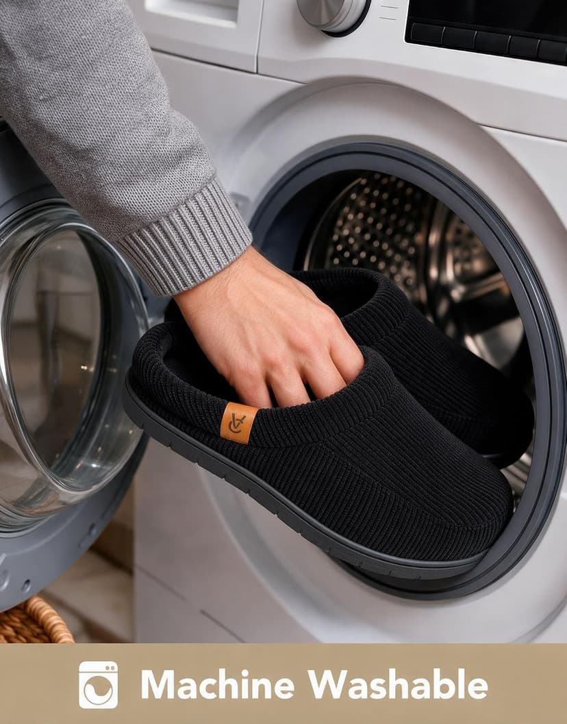 Birthday Gifts, Soft, Slip-on, Supportive, Breathable, Machine-Washable, Indoor Outdoor VeraCosy Men's Memory Foam Slippers Comfy Durable Moccasin House Shoes B0CLGK9159