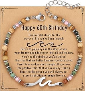 TONY & SANDY Friend Gifts for Women, Unique Birthday Gifts for Women, Sister Gift from Sister, Wave Bracelet, Christmas Stocking Stuffers for Woman Female, Bestie Friendship Bracelets B0FLY81HMZ