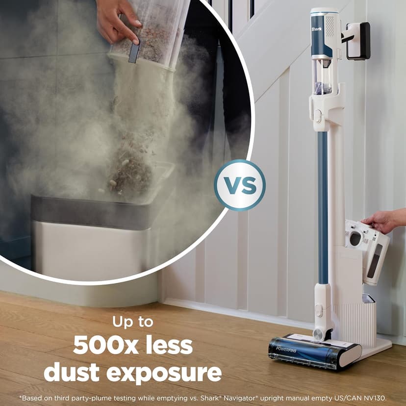 Shark Clean & Empty Cordless Stick Vacuum – Lightweight Cordless Vacuum with Auto-Empty System, HEPA Filter, Portable, Rechargeable, Exclusive Motorized Hand Tool for Pet Hair, BU3523