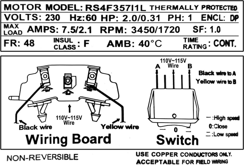 XtremepowerUS 2HP In-Ground Swimming Pool Pump Dual Speed High Flow 2" Inlet 230V High Flo 2-Speed w/ Slip-On Fitting Adapter, 5,820 GPH with Filter Basket