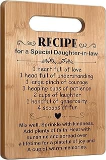 Daughter-in-Law Birthday Gifts, Popular Daughter-in-Law Cutting Board Gift, Daughter in Law Gifts for Mothers Day, Wedding, Christmas