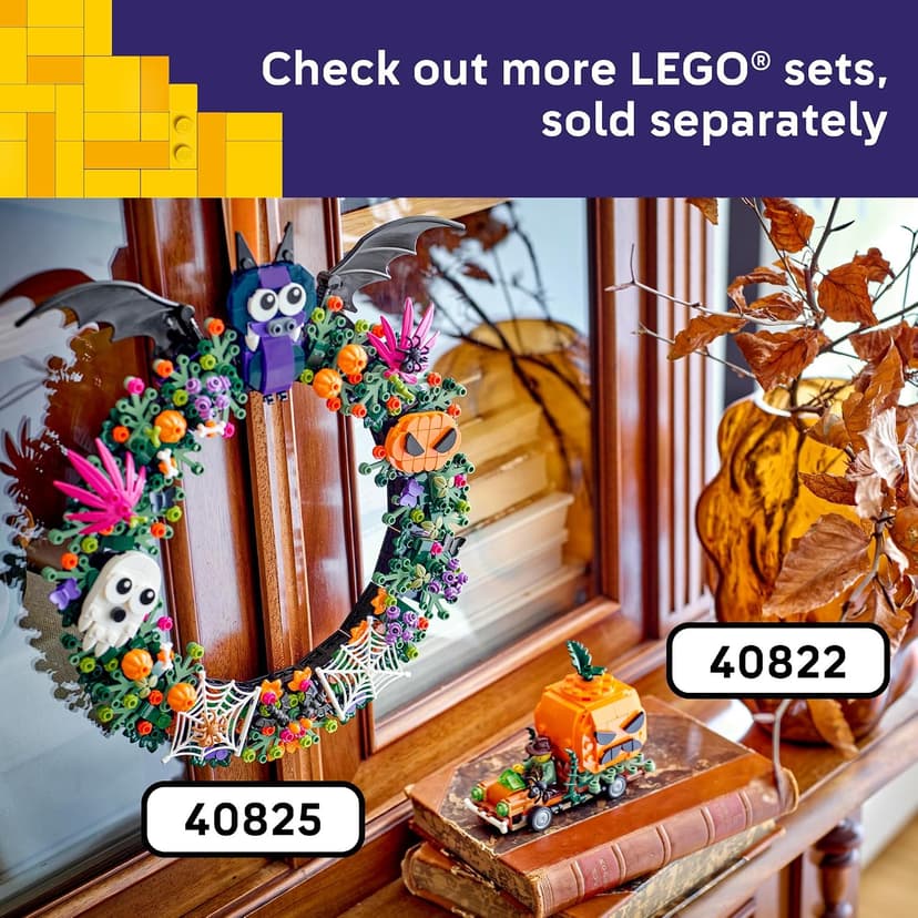 Building Toys for Boys & Girls, Ages 8+, Halloween Decor & Craft, 177 pieces, Gift for Kids LEGO Jack-O'-Lantern Pickup Truck 40822 B0FMPL53NT