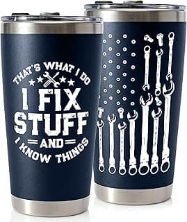 Gifts for Men, Dad for Christmas, Fathers Day - Dads Birthday Gift Ideas, Gifts for Dads from Daughter, Son - Cool Mens gifts Ideas, Mens Birthday Gift Ideas - Stainless Steel Men Tumbler 20Oz B0FS22TCHH