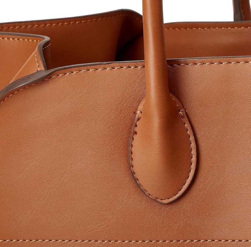 Yafirgeer Vegan Leather Tote Bags for Women Large Tote Retro Top-handle Bag Trendy Work Bag PU Leather Purses