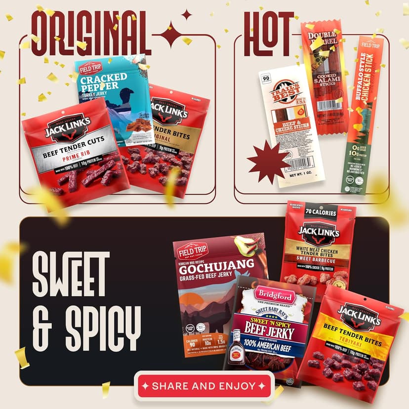 Mens birthday gift ideas: Jerky birthday basket & happy birthday gift card - birthday gifts for men & husband birthday gift Jerky Birthday Gift Basket - Birthday Gifts for Men, Dad Birthday Gift Idea B0HDWSKW5Q