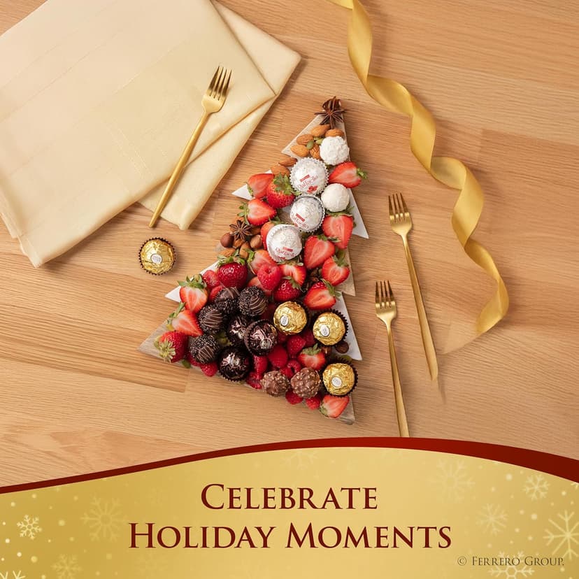 Ferrero Collection Fine Assorted Confections, Premium Chocolate Variety Pack with Ferrero Rocher, Raffaello, and Rondnoir, 6.1 oz, Gift Box for Sharing with Family and Friends