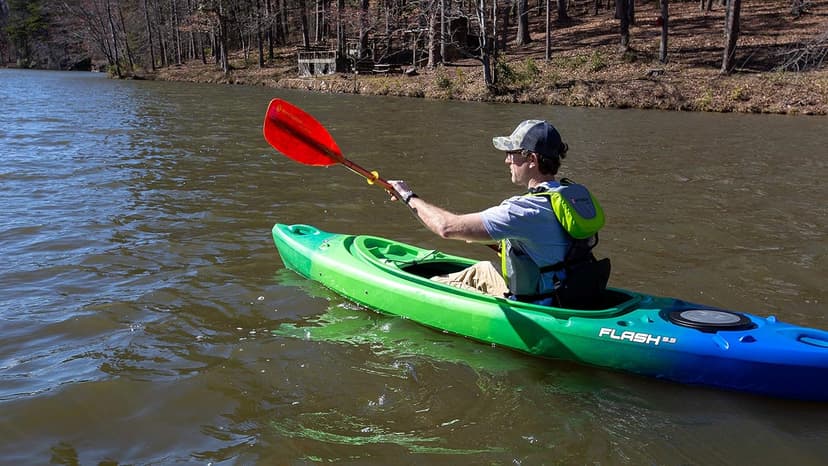 Perception Flash 9.5 | Sit Inside Kayak | Rod Holders and Rear Storage
