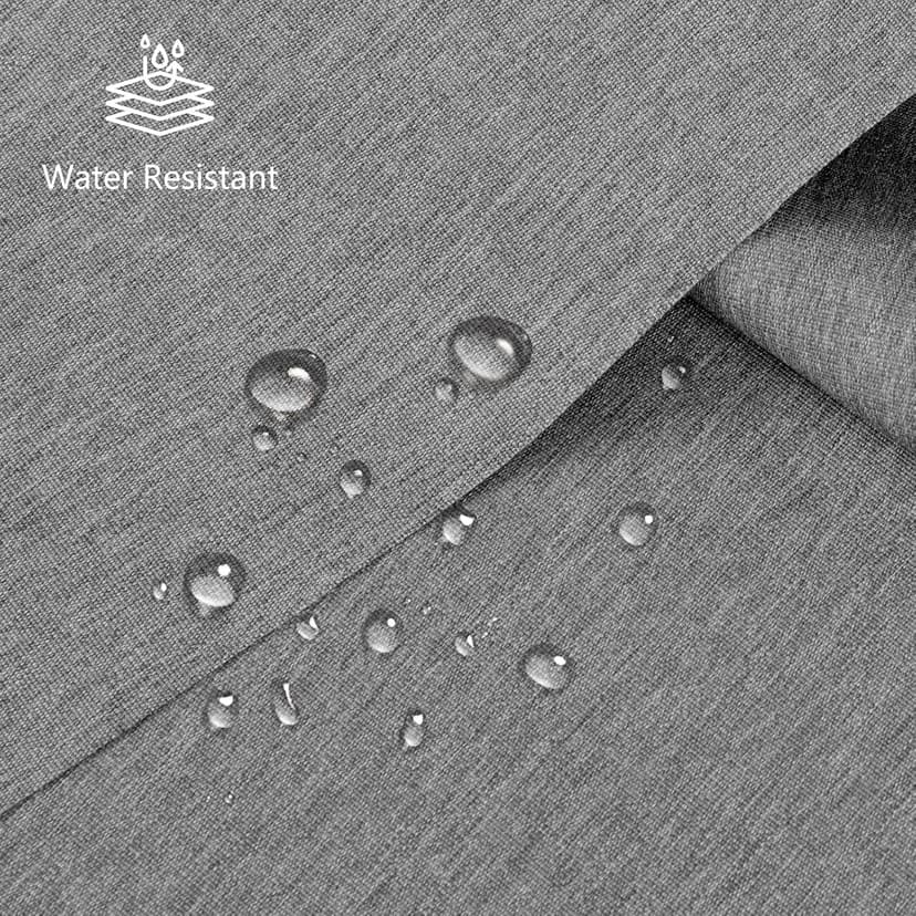 Waterproof Canvas Fabric by The Yard, 58inch 600D Upholstery Fabric Polyester Material Outdoor Water Resistant Material for Sewing Chair Patio Cushion Bag Sofa Seat Repair, 1 Yard Flaxen Grey