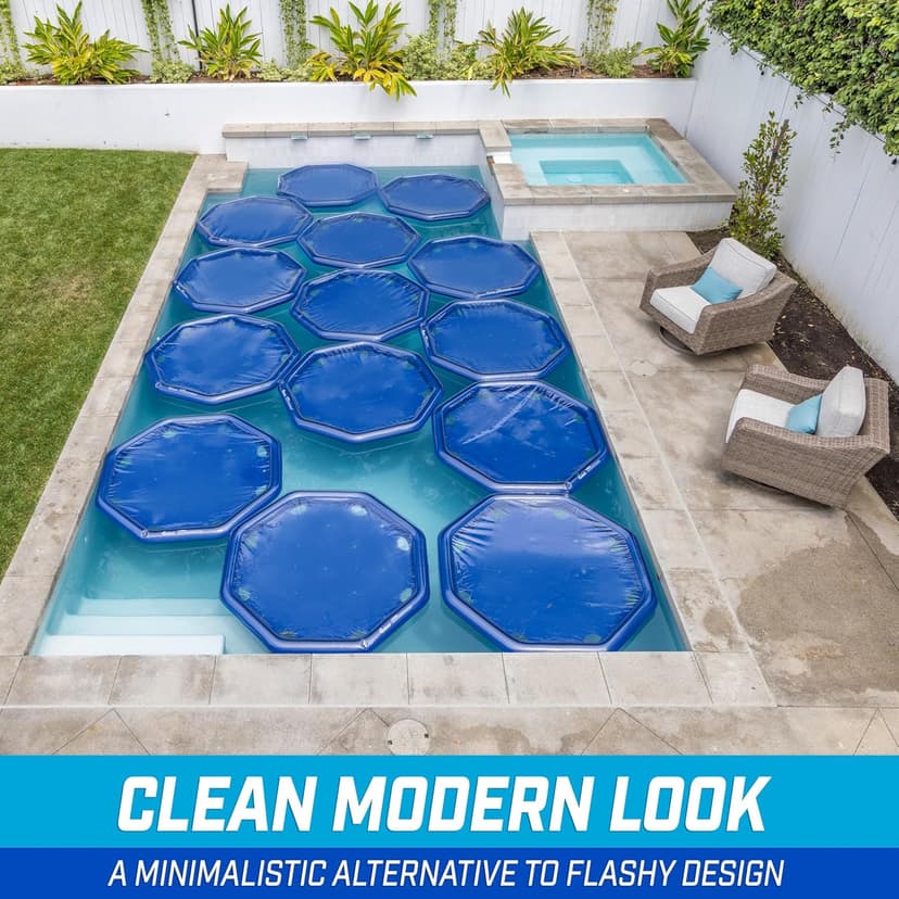 GoFloats V2 Inflatable Solar Pool Heaters for Affordable Pool Heating and Insulation - 12 Pack