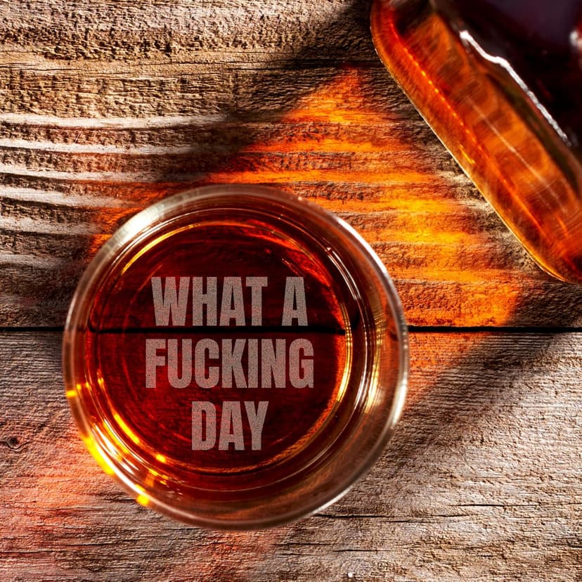 On The Rox Engraved Whiskey & Bourbon Glass Gifts - Personalized 11 oz Message Scotch Glass - Fun Gift For Him - Birthday, Anniversary