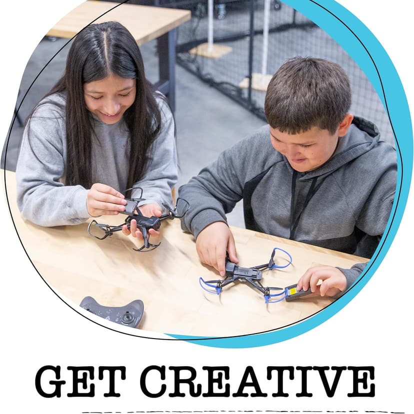 Pitsco Education Echo Drone | Programmable Educational Quadcopter with 720p Camera | Indoor STEM Drone for Coding & Flight Learning | Beginner Classroom Drone for Grades 6–8