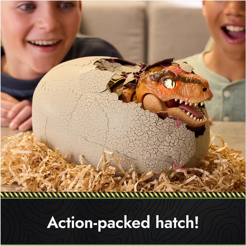 Primal Hatch Jurassic World Interactive Toy Dinosaur & Egg, Hatch & Train Your own Baby Dino with 100+ Sounds & Reactions, Kids Toys for Boys & Girls Aged 5 & Up