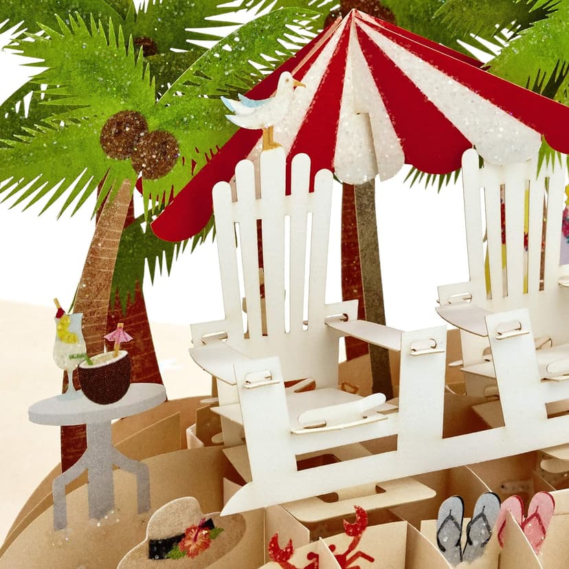 Hallmark Signature Paper Wonder Pop Up Anniversary Card (Beach)