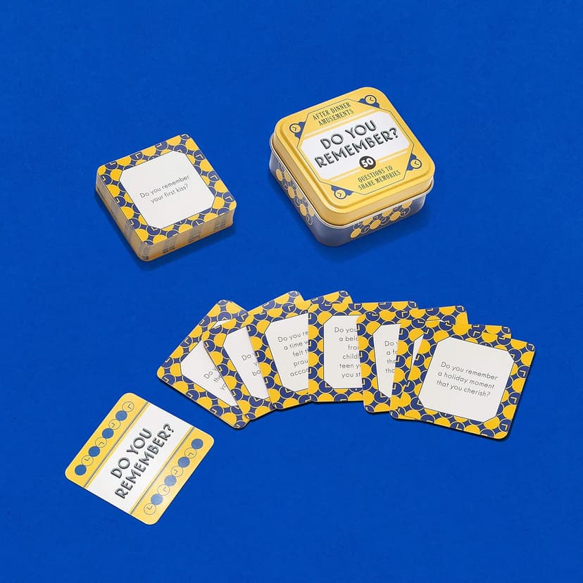 After Dinner Amusements: Do You Remember? 50 Questions to Share Memories (Conversation Game for Family and Friends, Gift for Host or Hostess)
