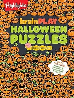 brainPLAY Halloween Puzzles: A Challenging Halloween Activity Book for Kids Ages 7 and Up with Over 200 Puzzles, Logic Games, Mazes and Hidden ... Spook-tacular Fun (brainPLAY Puzzle Books)