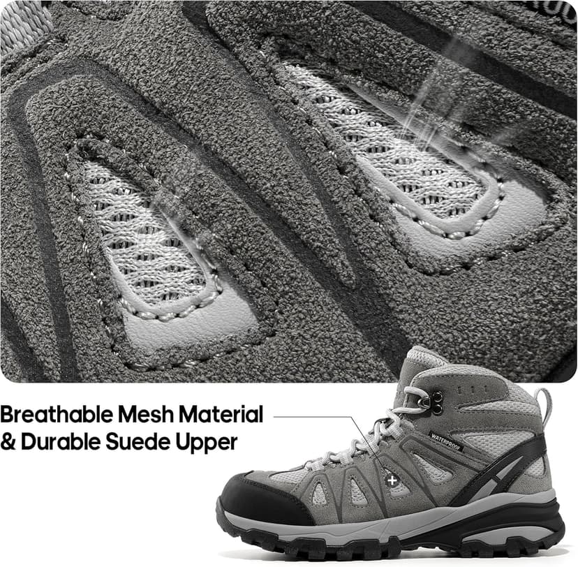 NORTIV 8 Women's Waterproof Hiking Boots Outdoor Trekking Camping Trail Hiking Boot Seeker