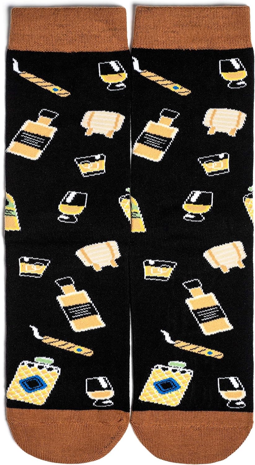 Lavley Food Socks - Hilarious gift for food lovers and snack fans - Great gag gift or stocking stuffer for holidays