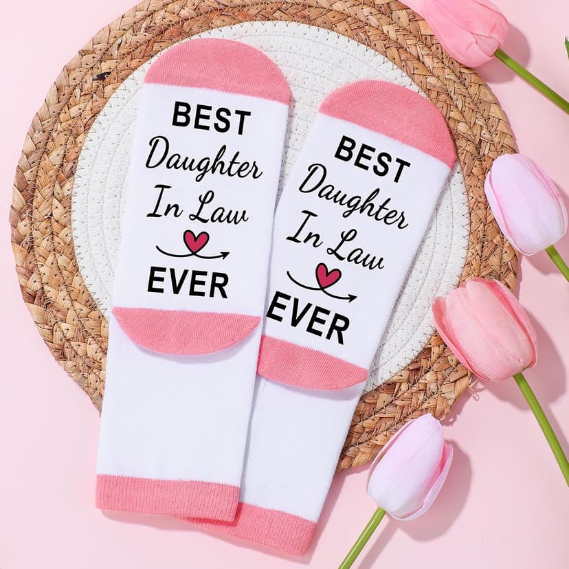 Saineron Daughter in Law Gifts from Mother in Law Future Daughter-in-Law Birthday Gifts Thoughtful Wedding Day, Anniversary, Happy Birthday Gift Includes Canvas Tote Bag, 16oz Glass Cup B0FSSGJ5CL