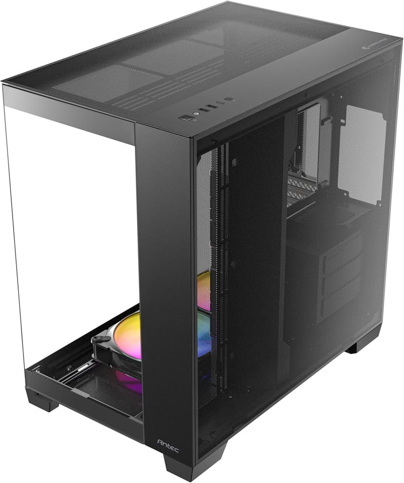 Antec C8 ARGB, 2X TQR 160mm & 1x TQ 140mm ARGB PWM Fans Included,Dual-Chamber Layout, Type-C, 360mm Radiator Support, Seamless TG Front & Side Panels, RTX 40 Compatible, Full-Tower E-ATX PC Case