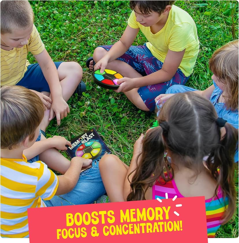 Memory Game for Kids - Gifts for Boys & Girls - 6 7 8 9 10 11 Year Old Boy Birthday Gifts - Kids Games - Toys for 10 Year Old Boy - Car Handheld Travel Games Road Trip for Ages 4-8, 6-8, 8-12 Years