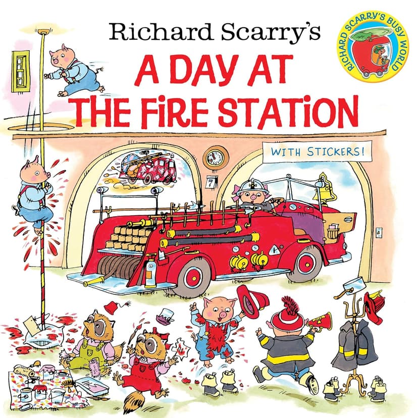 Richard Scarry's A Day at the Fire Station (Pictureback)