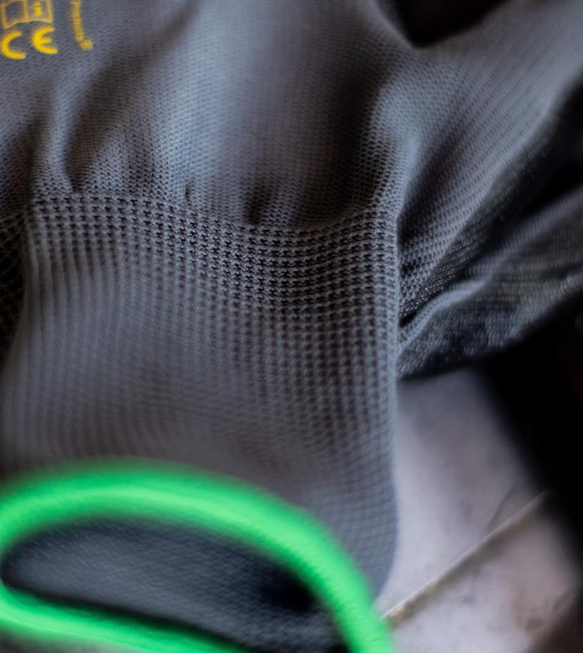 G & F Products 12 PAIRS Mens Working Gloves with Micro Foam Coating - Garden Gloves Texture Grip - men’s Work Glove For general purpose, construction, yardwork, Large (1519L-12),Grey/Black