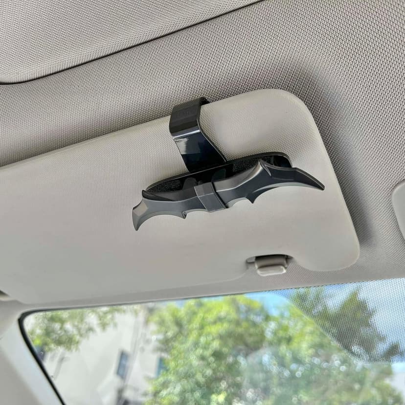 Bat Wing Shaped Sunglasses Holders for Car, Visor Accessories, Car Gadgets for Man Gifts