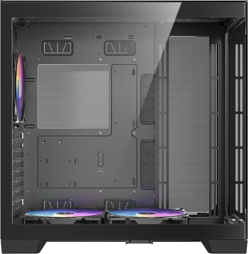 Antec C8 ARGB, 2X TQR 160mm & 1x TQ 140mm ARGB PWM Fans Included,Dual-Chamber Layout, Type-C, 360mm Radiator Support, Seamless TG Front & Side Panels, RTX 40 Compatible, Full-Tower E-ATX PC Case