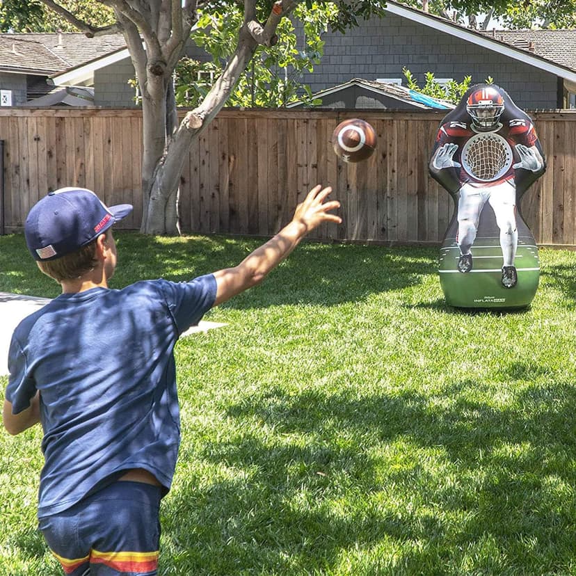 GoSports Inflataman Football Challenge - Inflatable Receiver Touchdown Toss Game