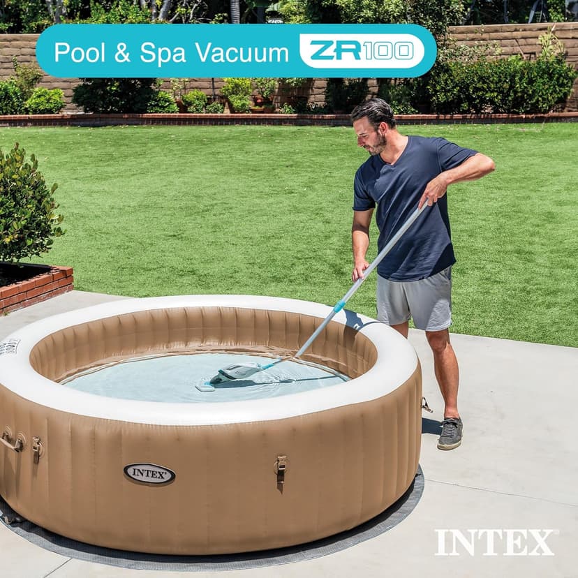 Intex 12 Gallon/45 Liters Pool and Spa Vacuum ZR100 Suitable for Use with All PureSpas, Above Ground Pools and In-Ground Pools