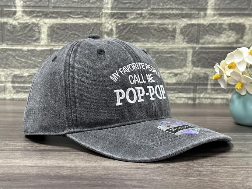 Premium Embroidery Design, Adjustable Metal Buckle Closure, Simple Lifestyle Wear Dad Hat for Father Embroidered Adjustable Baseball Cap for Men Women B0GWPLMQX1