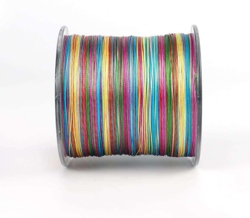 RUNCL 8 Strands Braided Fishing Line - High Visibility Colored Braid Line, Super Strong, Abrasion Resistant, No Stretch, 328yds/546yds/1093yds, 12lb to 100lb for Saltwater or Freshwater Fishing