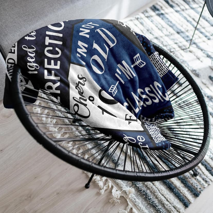 Ryubein 70th Birthday Gifts for Men, 70 Year Old Birthday Gifts for Men, Best Gifts for 70 Year Old Man, 1955 Birthday Gifts for Man, 70th Birthday Decorations Ideas Present Throw Blanket 50" X 60"