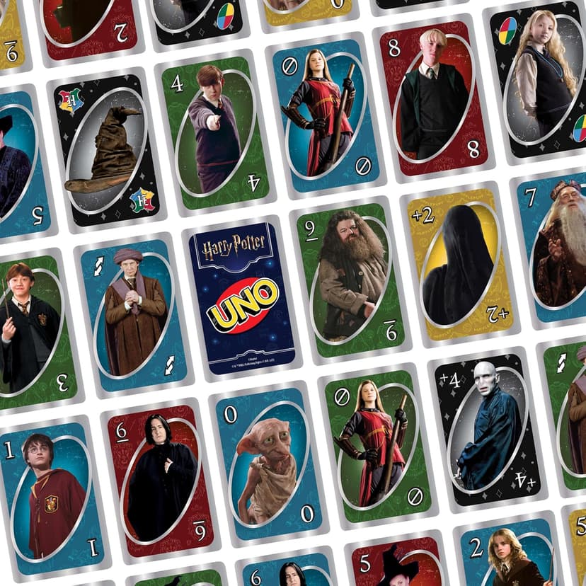 Movie-Themed Deck & Special Sorting Hat Rule for Kids, Teens & Family Game Night for 2-10 Players Mattel Games UNO Harry Potter Card Game with Storage Tin, Ages 7+ B07KSHBB36