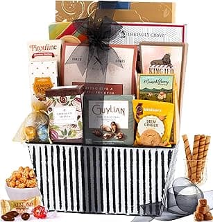 Broadway Basketeers Gift Basket Snack Gifts for Women, Men, Families, College Teacher – Delivery for Birthday, Appreciation, Thank You, Corporate, Get Well Soon Care Package