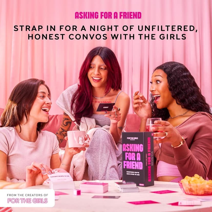 Asking for A Friend by Relatable, Great Card Games for Game Night, Bachelorette Party Favors for Social Gatherings, and Friendly Icebreakers, Includes 300 Cards and 1 Die