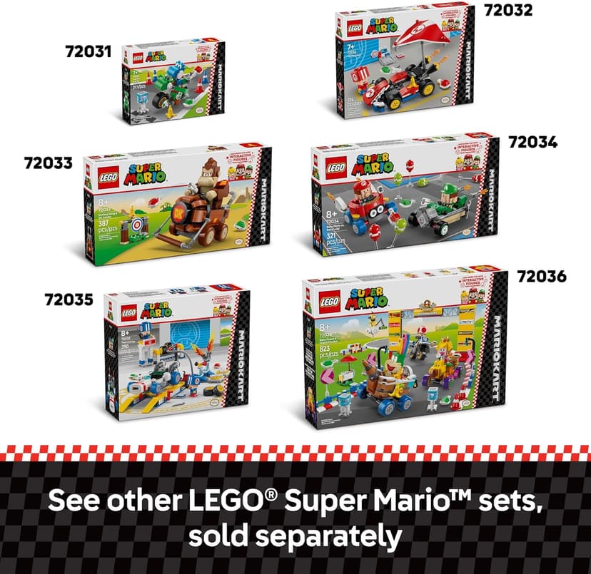 LEGO Super Mario: Mario Kart Standard Kit - Collectible Toy Building Set for Kids, Boys and Girls, Ages 7+ - Nintendo Mario Kart Toy for Fans - Gift Idea for Birthdays - 72032 B0DJ199XBY