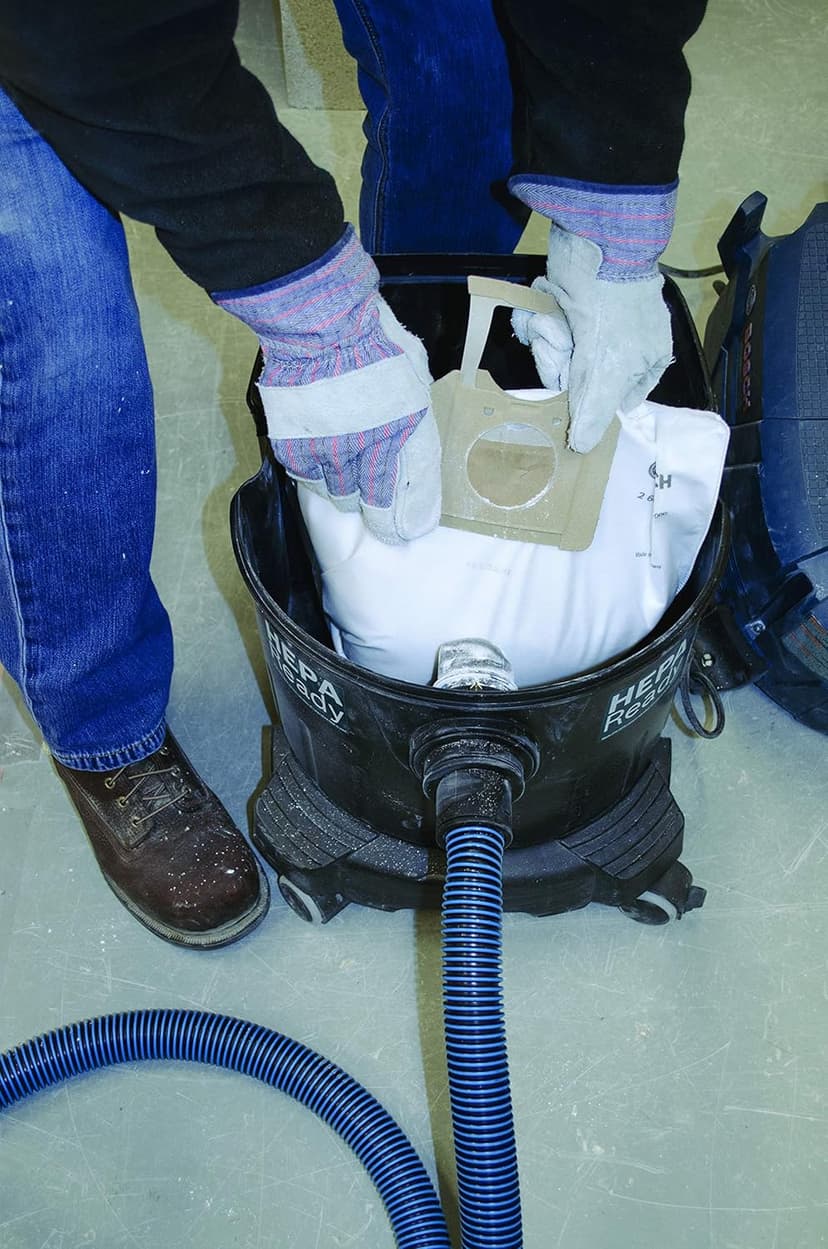 BOSCH VAC090AH Portable 9 Gallon Dust Extractor with Auto Filter Clean and HEPA Filter