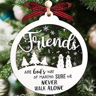 2 Layered Friendship Ornament For Women Friends, Christmas Ornaments 2026, Frienship Gifts Friendship Ornament, Christmas Friends Gift for Women B0DH4V9P1K