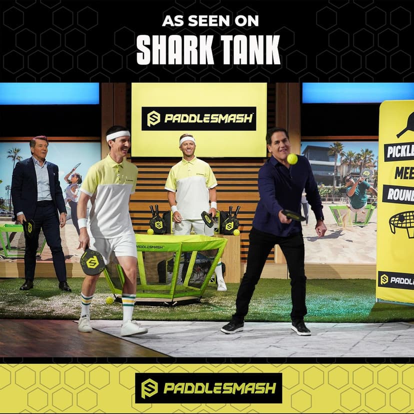 PaddleSmash - Pickleball Yard Game As Seen on Shark Tank - Beach, Backyard, Tailgate & Lawn, Outdoor Activities for Adults and Family - Easy Assembly