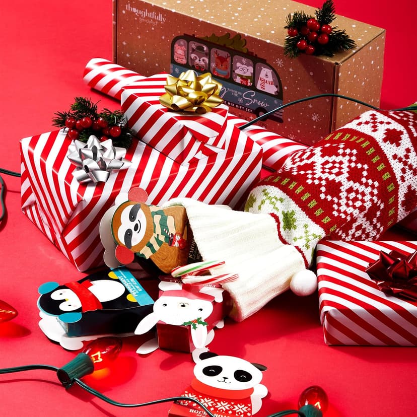 Thoughtfully Gourmet, Hot Chocolate Gift Set in Holiday Character Packaging, Flavors Include Rocky Road, Cookies Butter, Pumpkin Pie & More, Set of 12