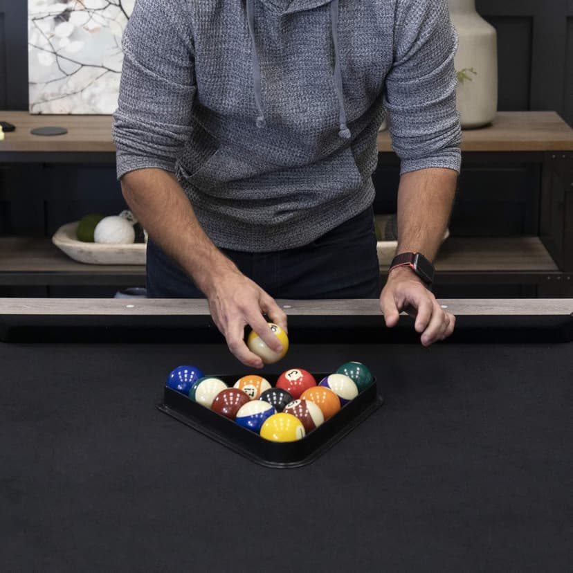 American Legend Billiard Table with Rustic Wood Finish