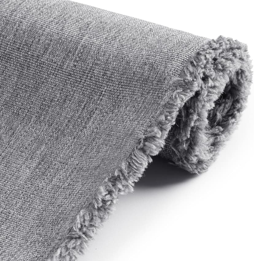 Foreate 600D Waterproof Canvas Fabric by The Yard 58” W Outdoor Upholstery Fabric for Chairs Indoor Polyester Material Patio Cushion Furniture Cover DIY Sewing, 1 Yard Light Grey