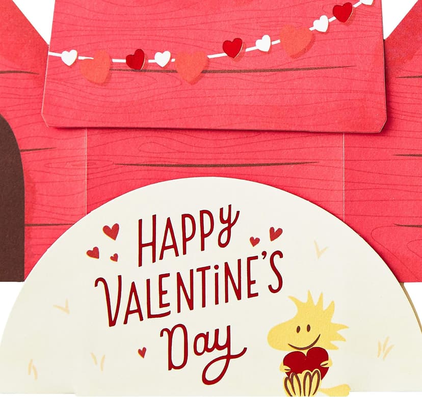 Hallmark Paper Wonder Peanuts Pop Up Valentines Day Card (Snoopy and Woodstock)